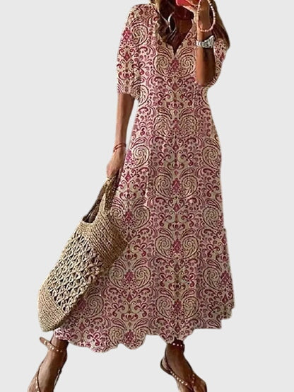 Amalia Boho Vintage Summer Dress | Alaric & Cyniora London