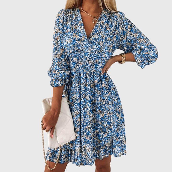 Elisa Floral Sleeve Dress | Alaric & Cyniora London