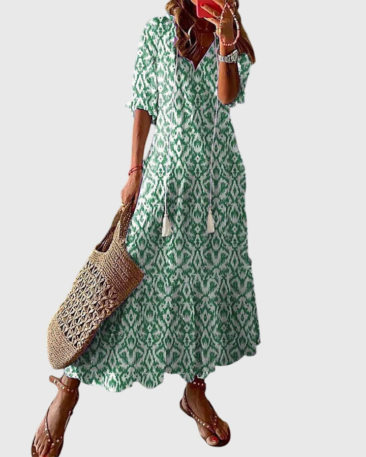 Amalia Boho Vintage Summer Dress | Alaric & Cyniora London