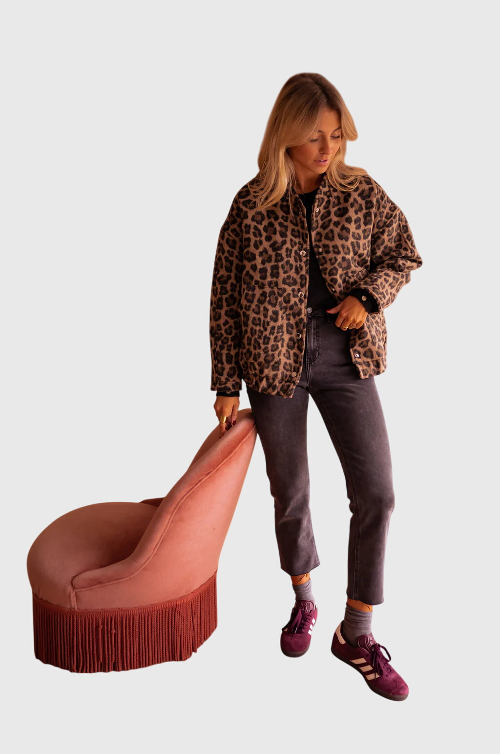 Elodie Stylish Leopard Jacket | Alaric & Cyniora London