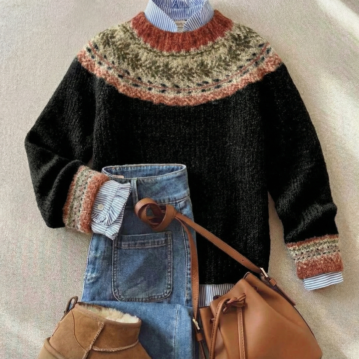Joyce Nordic Pattern Jumper | Alaric & Cyniora London