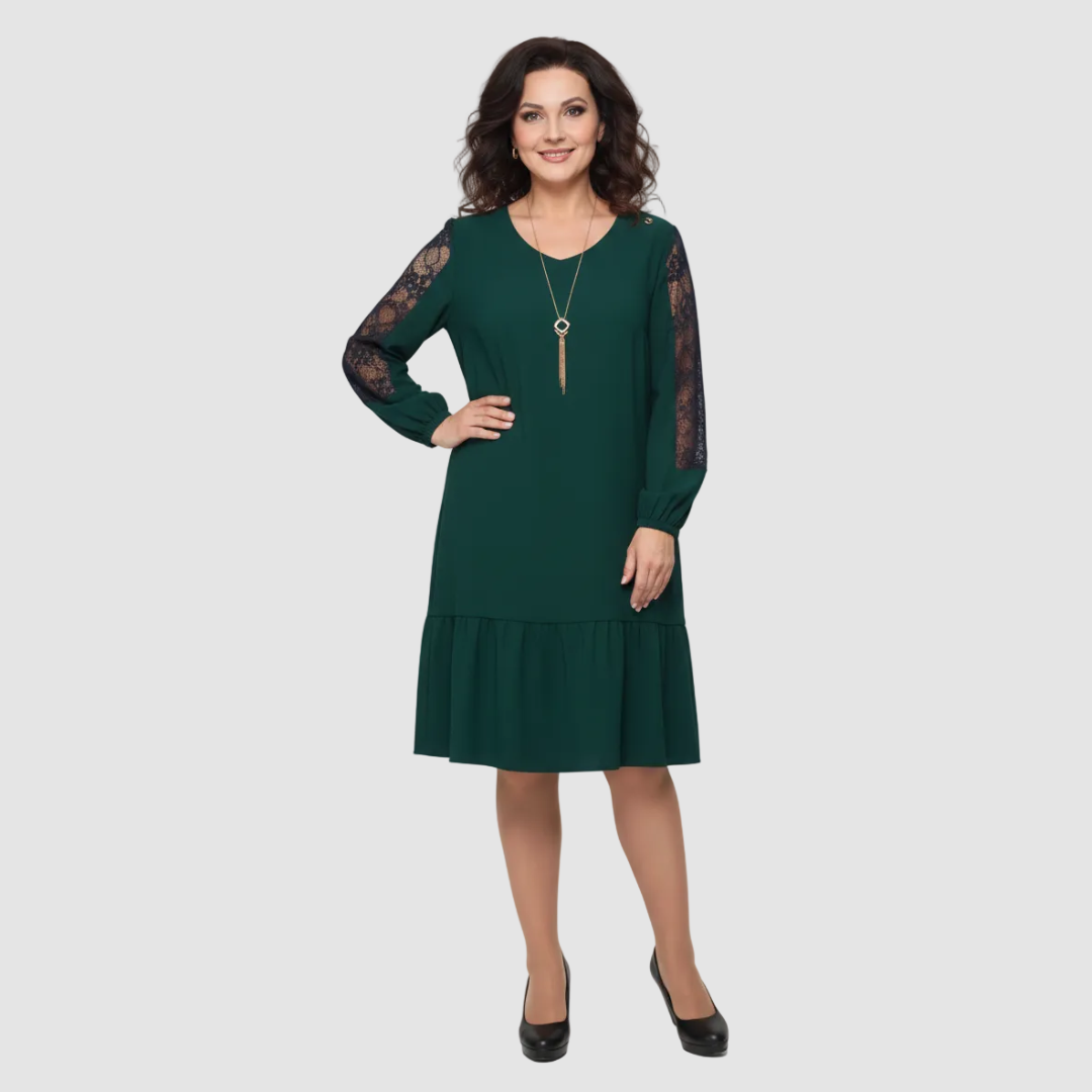 Laila Elegant Midi Dress | Alaric & Cyniora London
