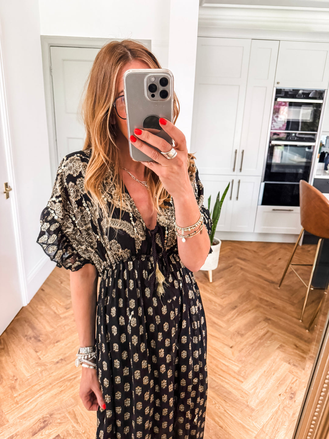 Jacquard Boho Maxi Dress