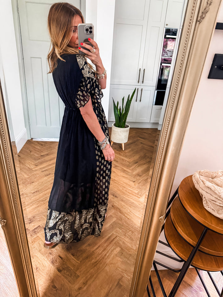 Jacquard Boho Maxi Dress