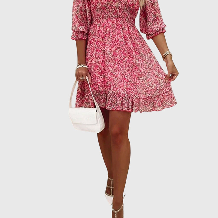 Elisa Floral Sleeve Dress | Alaric & Cyniora London