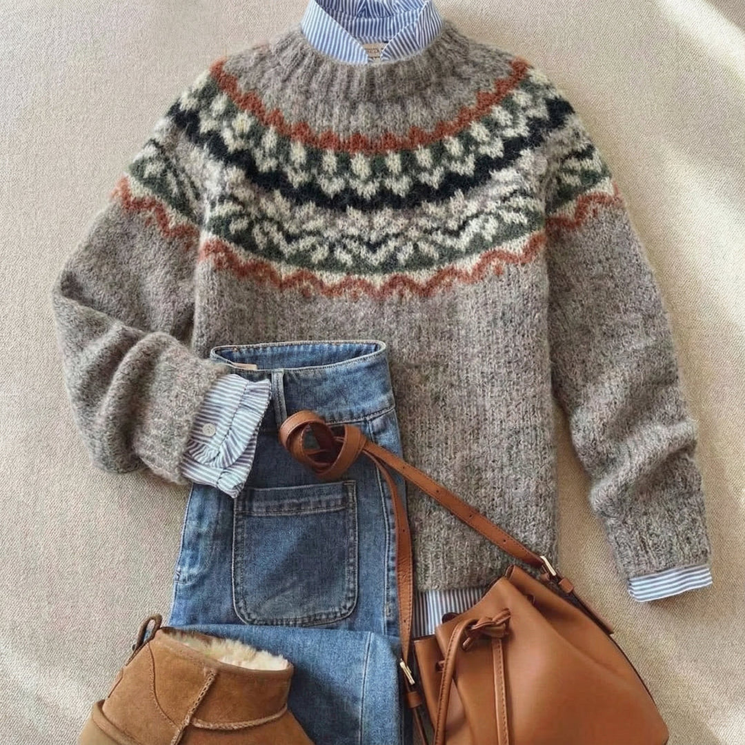 Joyce Nordic Pattern Jumper | Alaric & Cyniora London