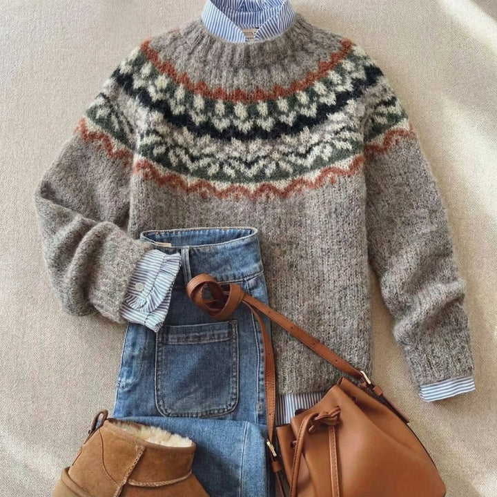 Joyce Nordic Pattern Jumper | Alaric & Cyniora London