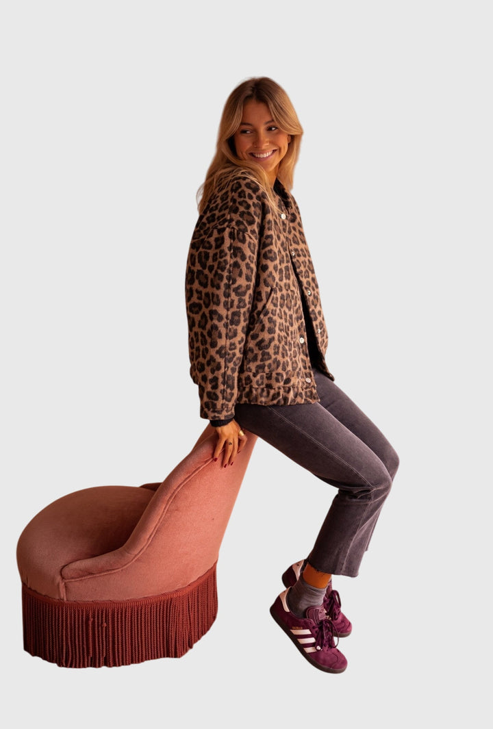 Elodie Stylish Leopard Jacket | Alaric & Cyniora London