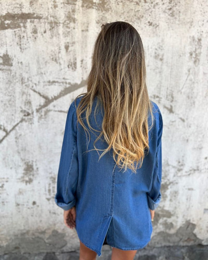 Flurina Casual Denim Blazer | Alaric & Cyniora London