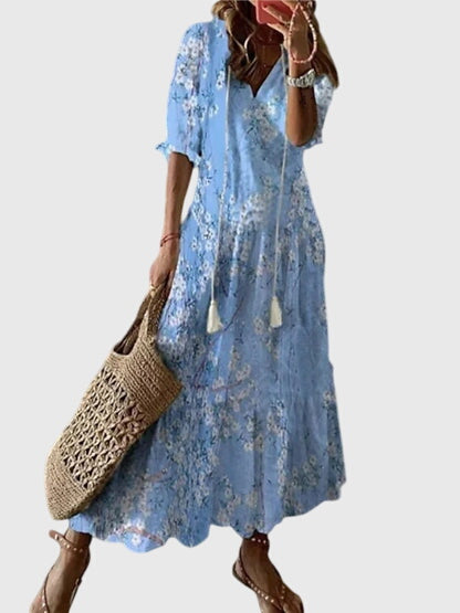 Amalia Boho Vintage Summer Dress | Alaric & Cyniora London