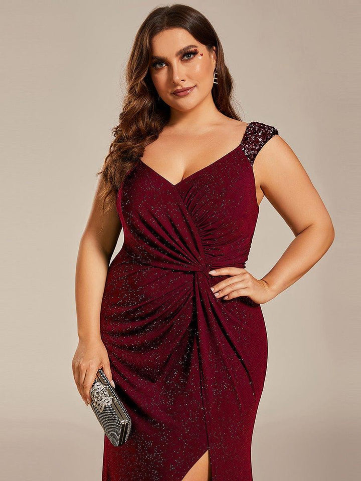 ever NOIRE|Elegant Sequin Prom Dress