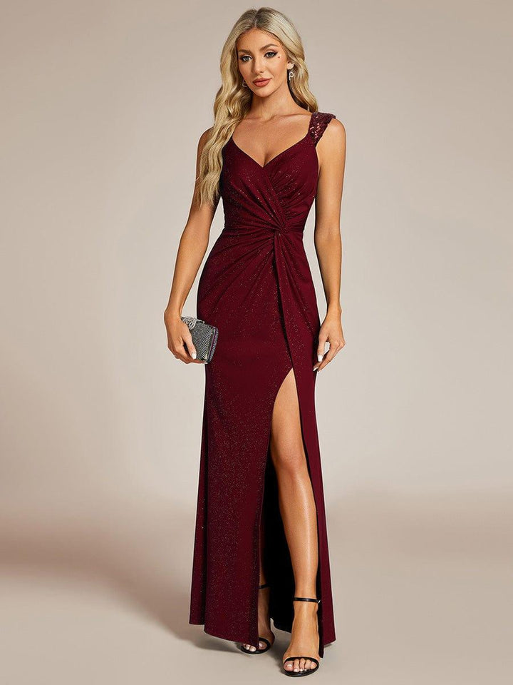 ever NOIRE|Elegant Sequin Prom Dress