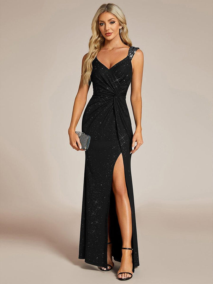 ever NOIRE|Elegant Sequin Prom Dress