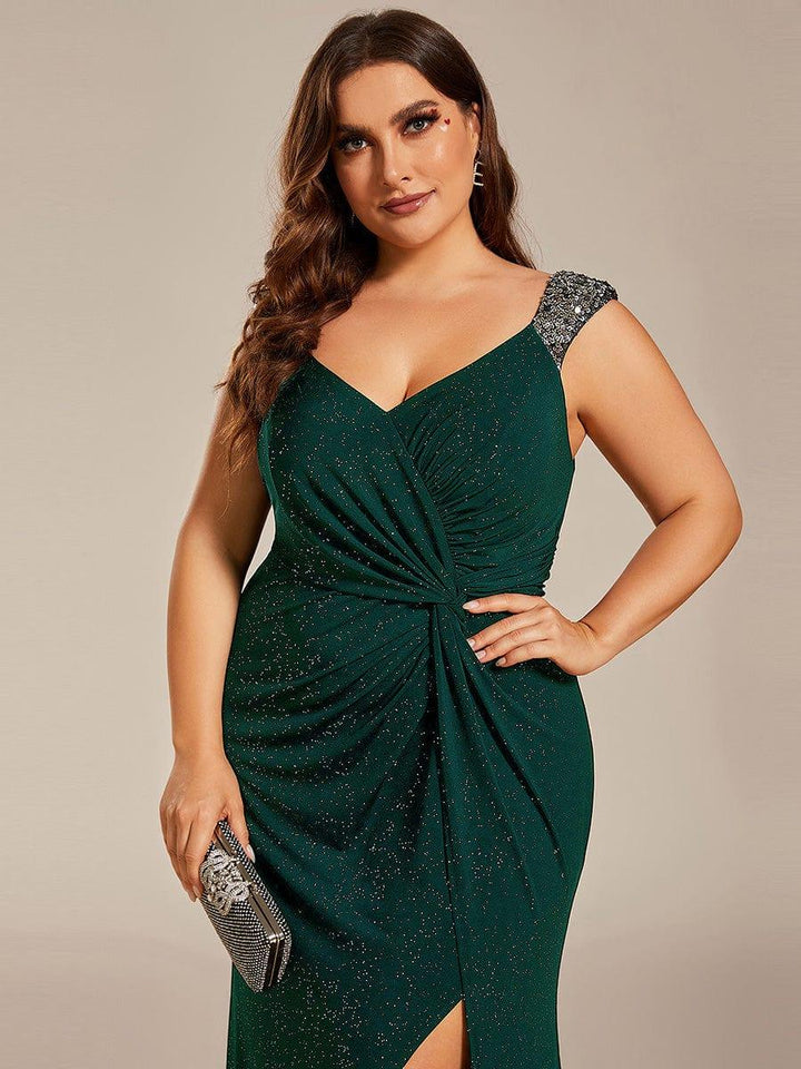 ever NOIRE|Elegant Sequin Prom Dress
