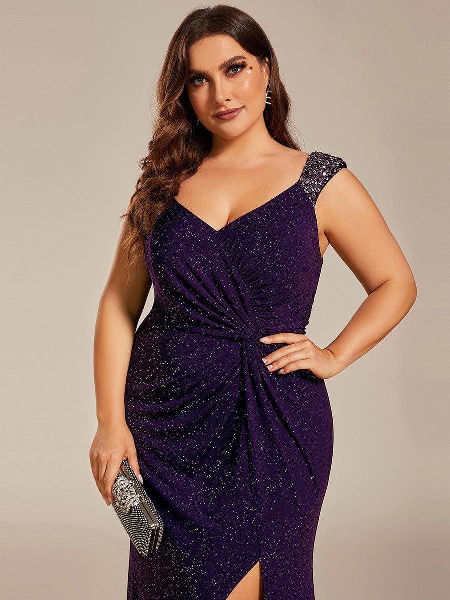 ever NOIRE|Elegant Sequin Prom Dress