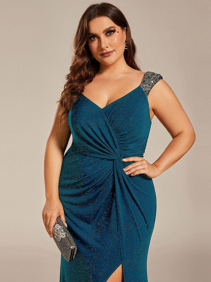 ever NOIRE|Elegant Sequin Prom Dress
