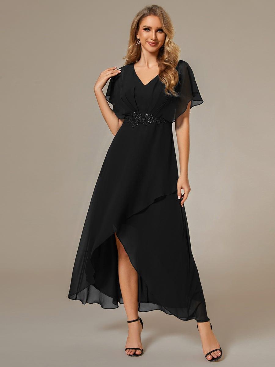 Lilas Chiffon A-Line Dress | Alaric & Cyniora London
