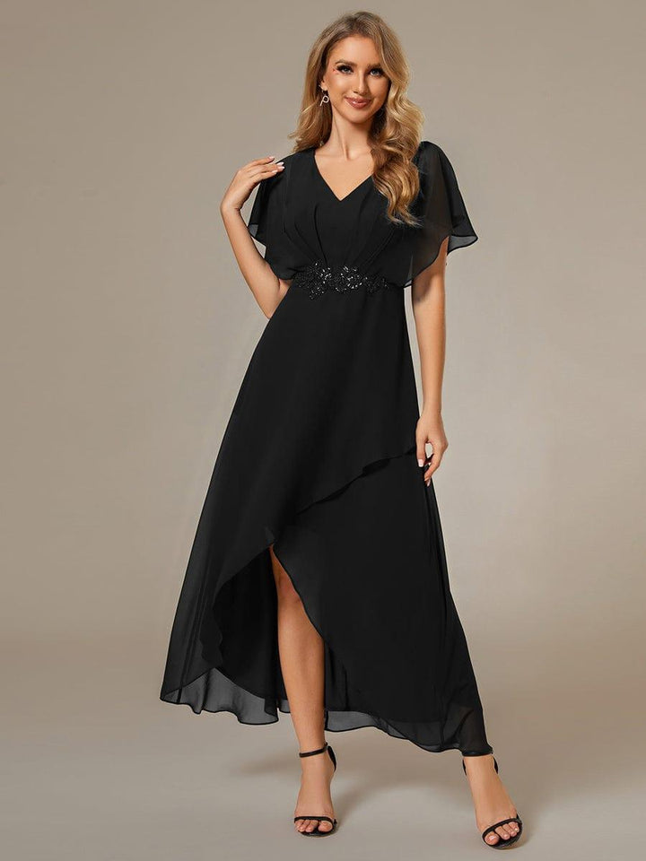 Lilas Chiffon A-Line Dress | Alaric & Cyniora London