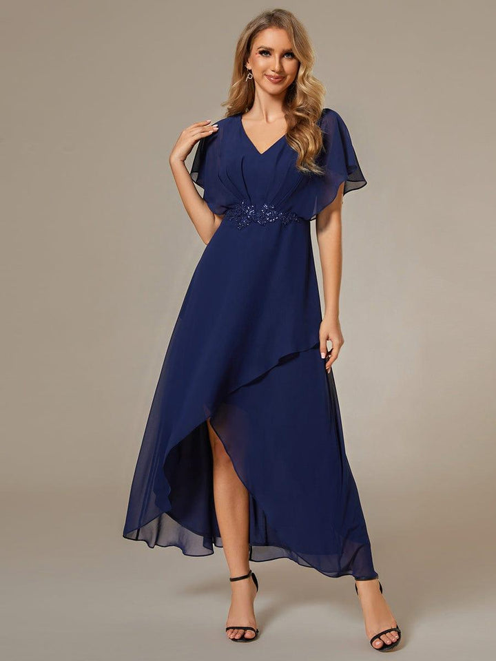 Lilas Chiffon A-Line Dress | Alaric & Cyniora London