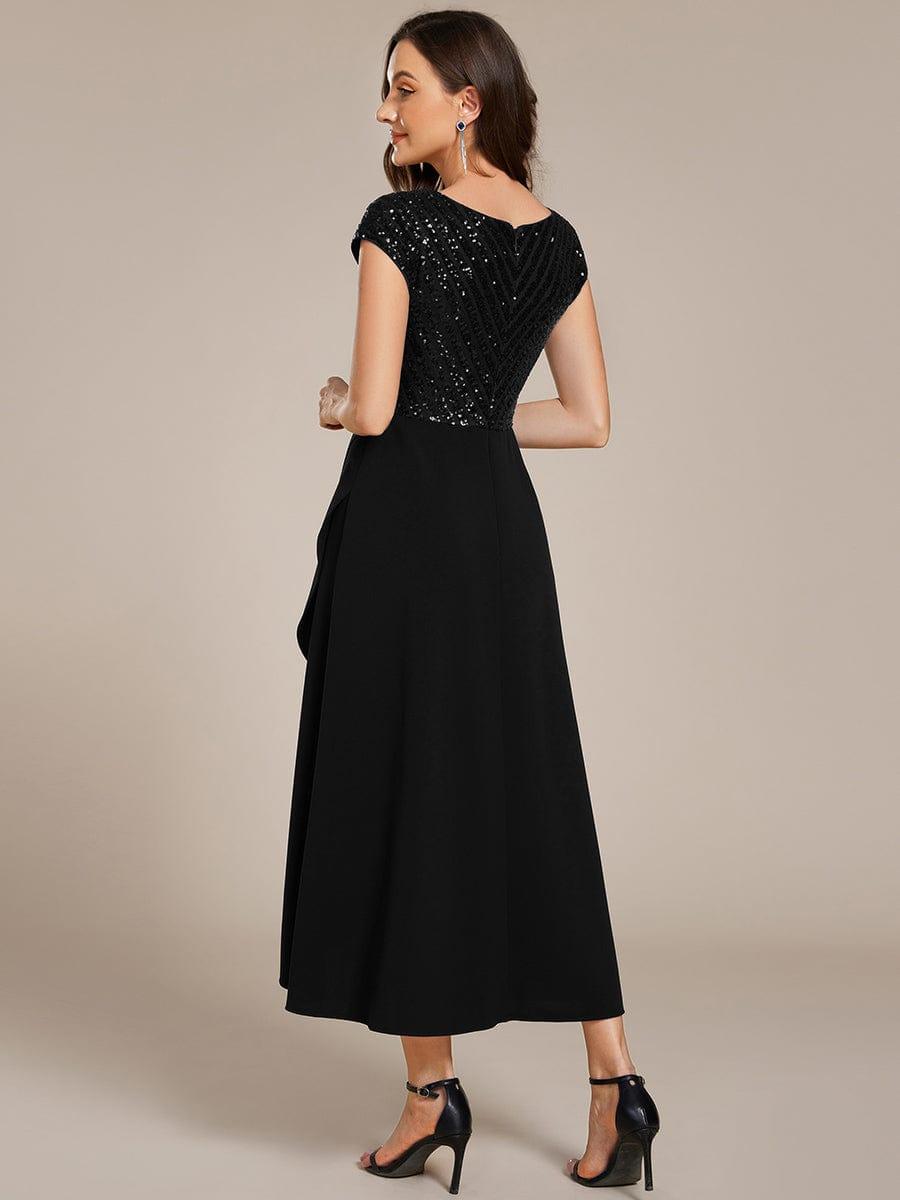 Baylor Asymmetrical Sequin Midi Dress | Alaric & Cyniora London