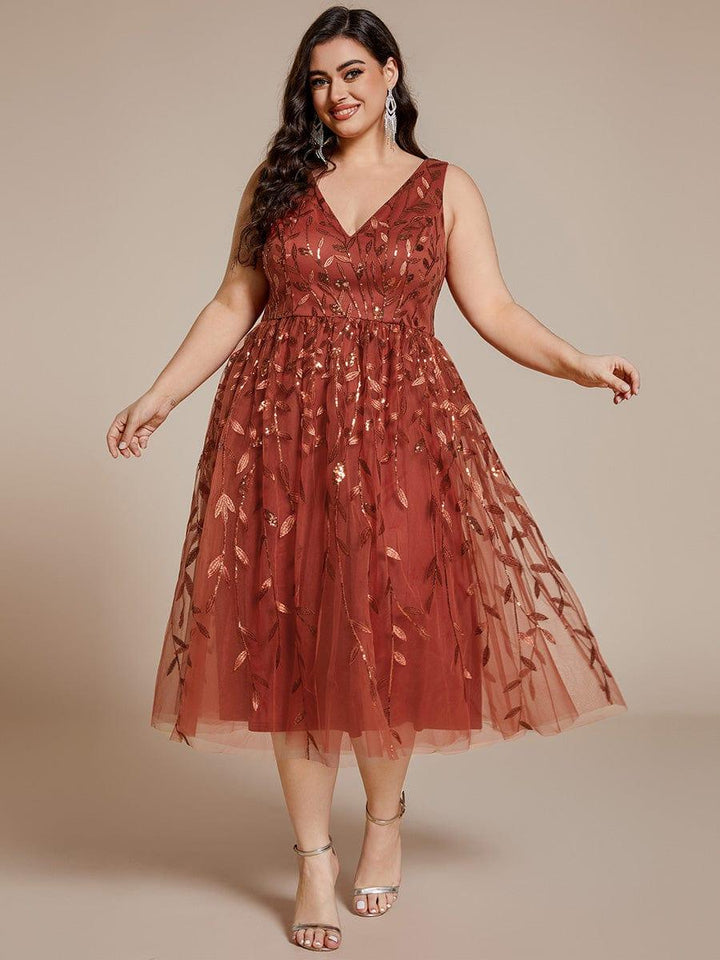 Roux Sequin Evening Midi Dress | Alaric & Cyniora London