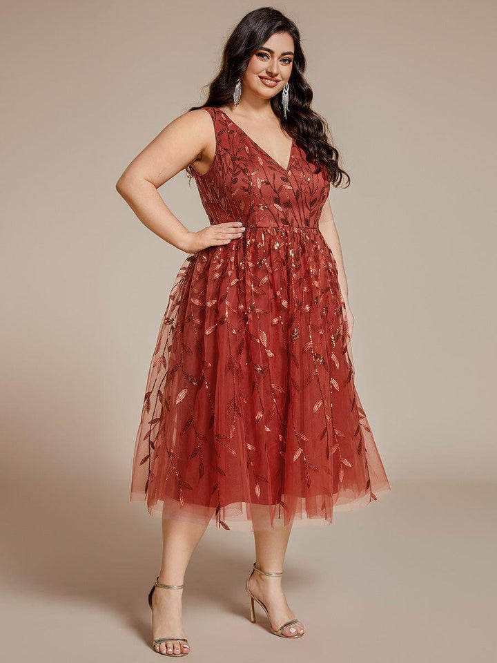 Roux Sequin Evening Midi Dress | Alaric & Cyniora London