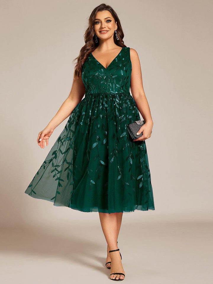 Roux Sequin Evening Midi Dress | Alaric & Cyniora London