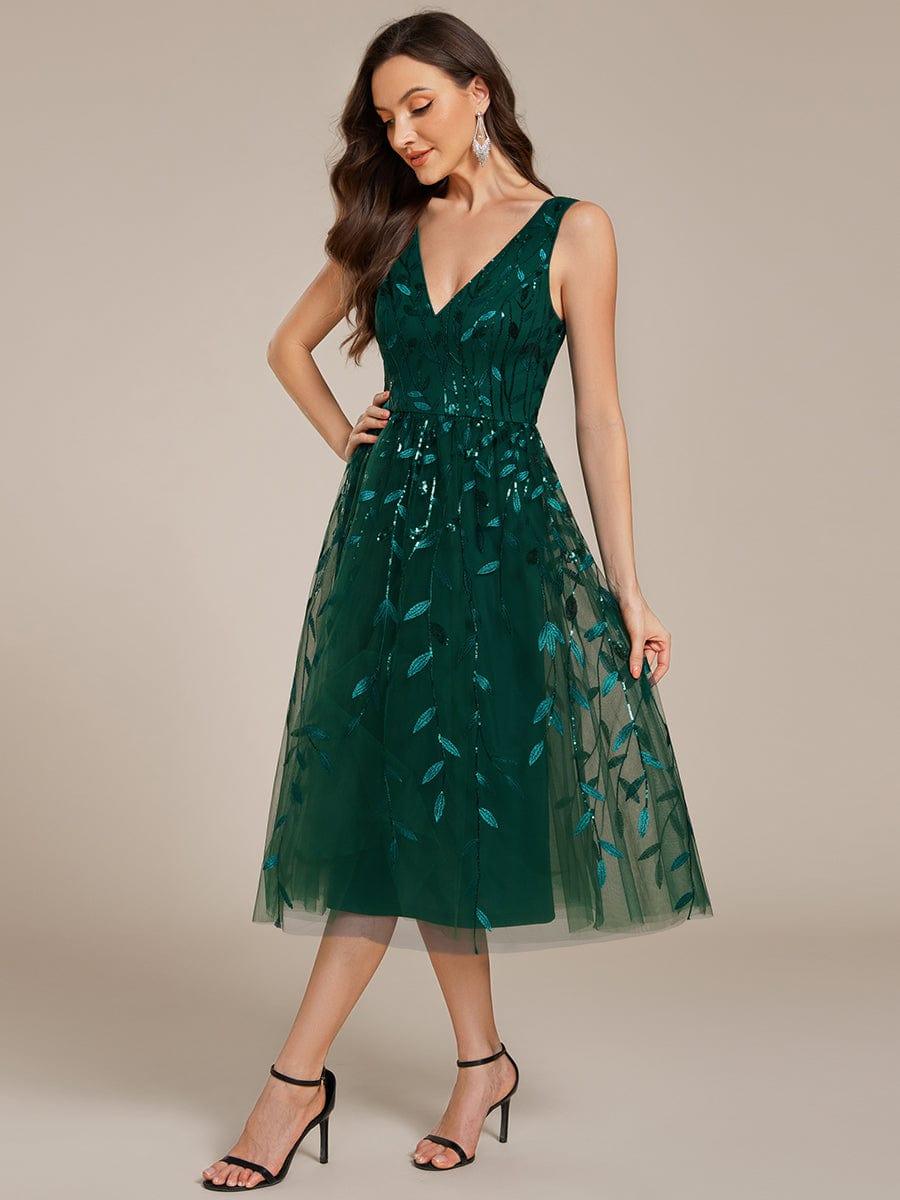 Roux Sequin Evening Midi Dress | Alaric & Cyniora London