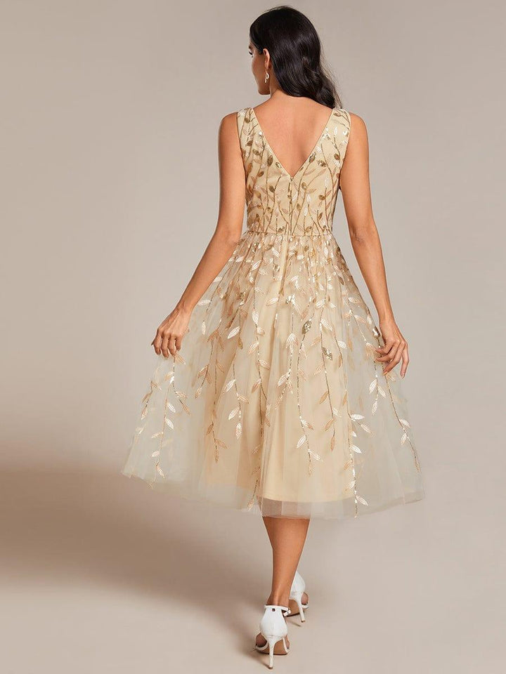 Roux Sequin Evening Midi Dress | Alaric & Cyniora London