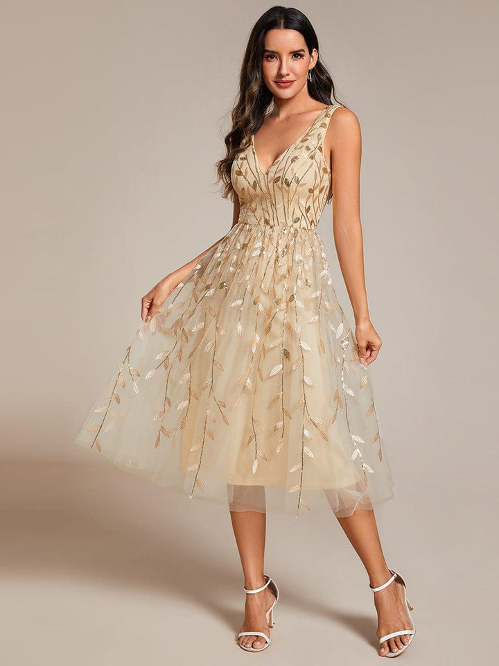 Roux Sequin Evening Midi Dress | Alaric & Cyniora London