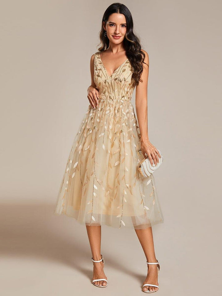 Roux Sequin Evening Midi Dress | Alaric & Cyniora London