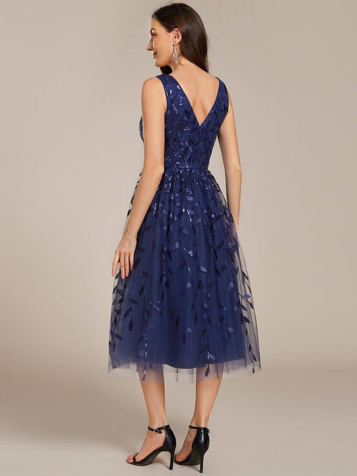 Roux Sequin Evening Midi Dress | Alaric & Cyniora London