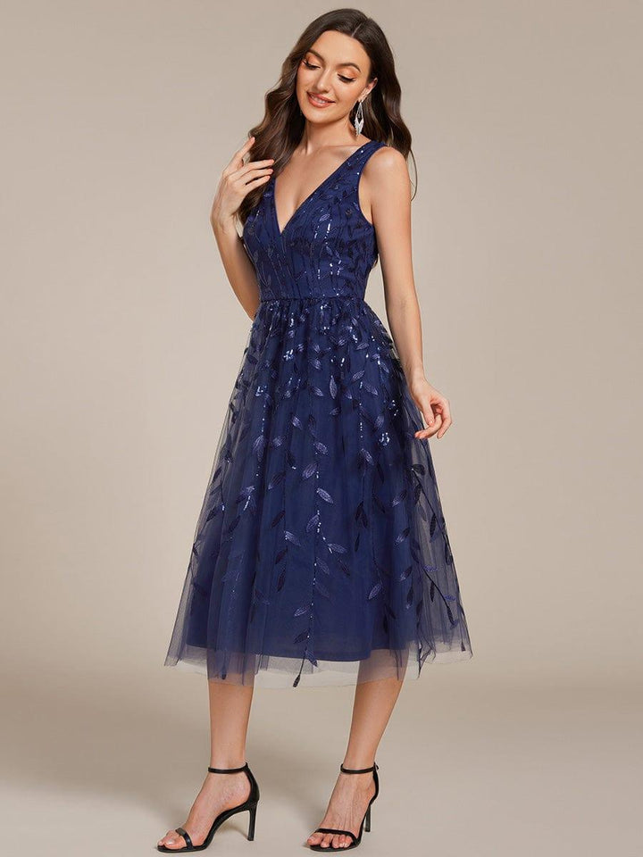 Roux Sequin Evening Midi Dress | Alaric & Cyniora London