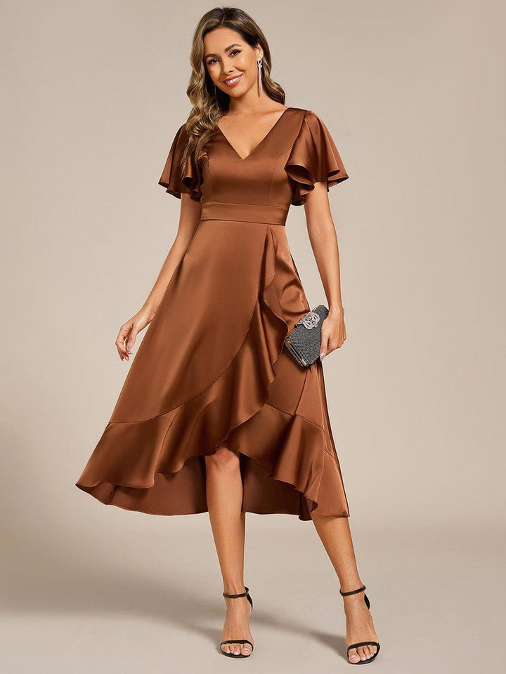 Saige Satin Midi Dress | Alaric & Cyniora London