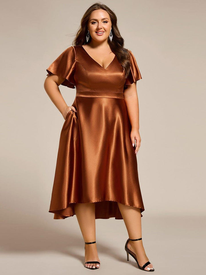 Scarlen Satin Midi Dress | Alaric & Cyniora London