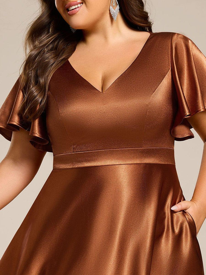 Scarlen Satin Midi Dress | Alaric & Cyniora London