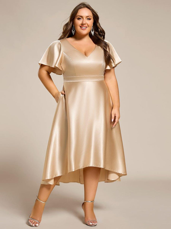 Scarlen Satin Midi Dress | Alaric & Cyniora London