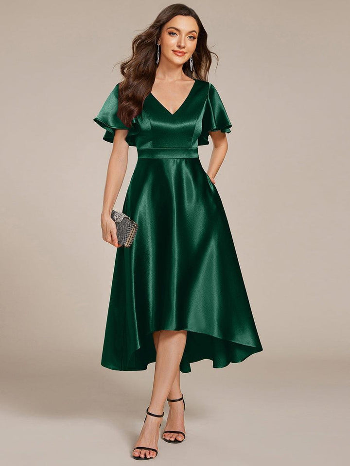 Scarlen Satin Midi Dress | Alaric & Cyniora London