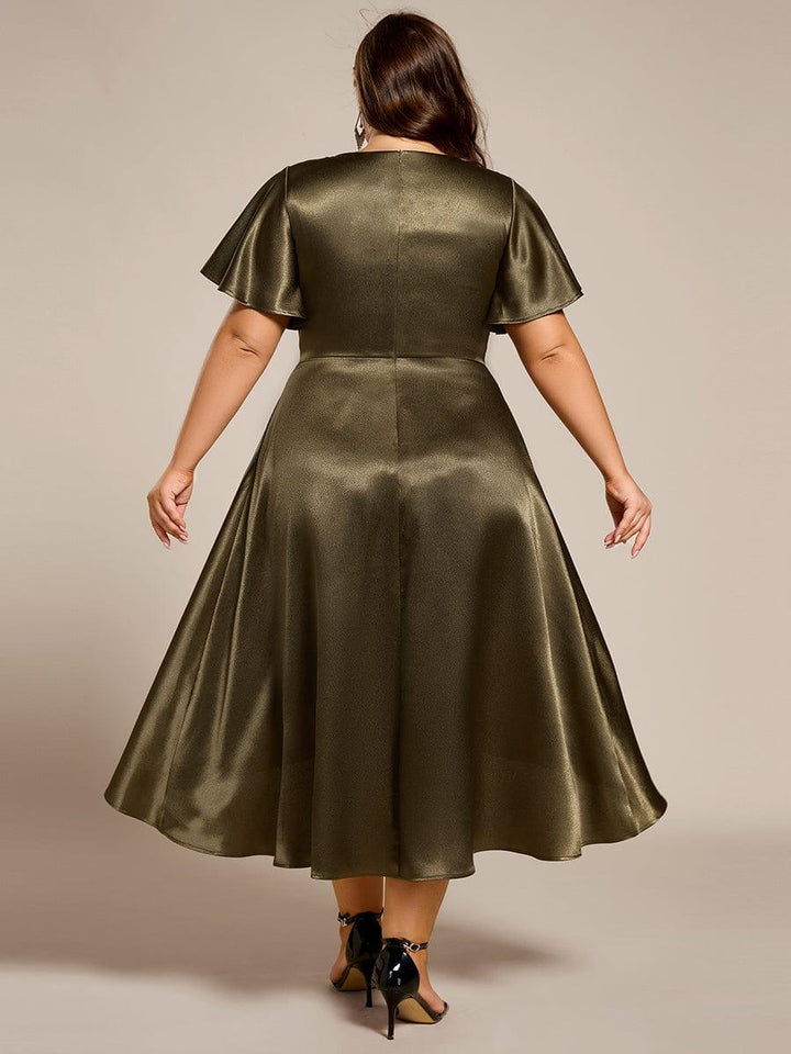 Scarlen Satin Midi Dress | Alaric & Cyniora London