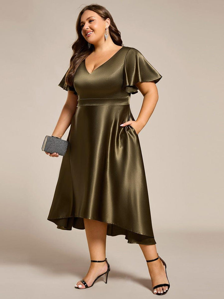 Scarlen Satin Midi Dress | Alaric & Cyniora London