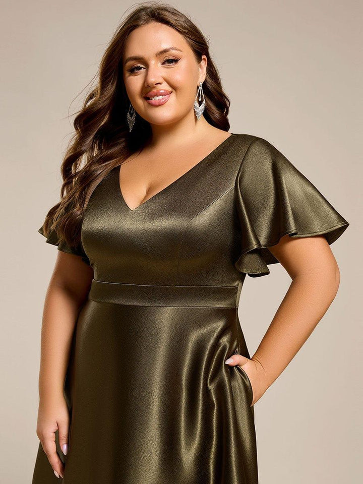 Scarlen Satin Midi Dress | Alaric & Cyniora London