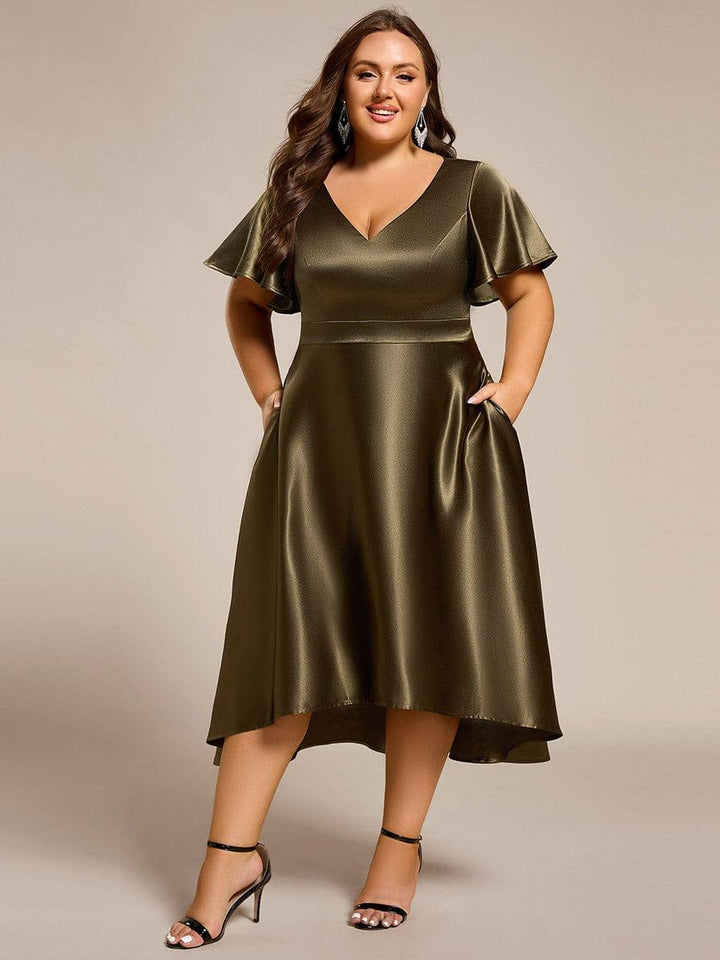 Scarlen Satin Midi Dress | Alaric & Cyniora London