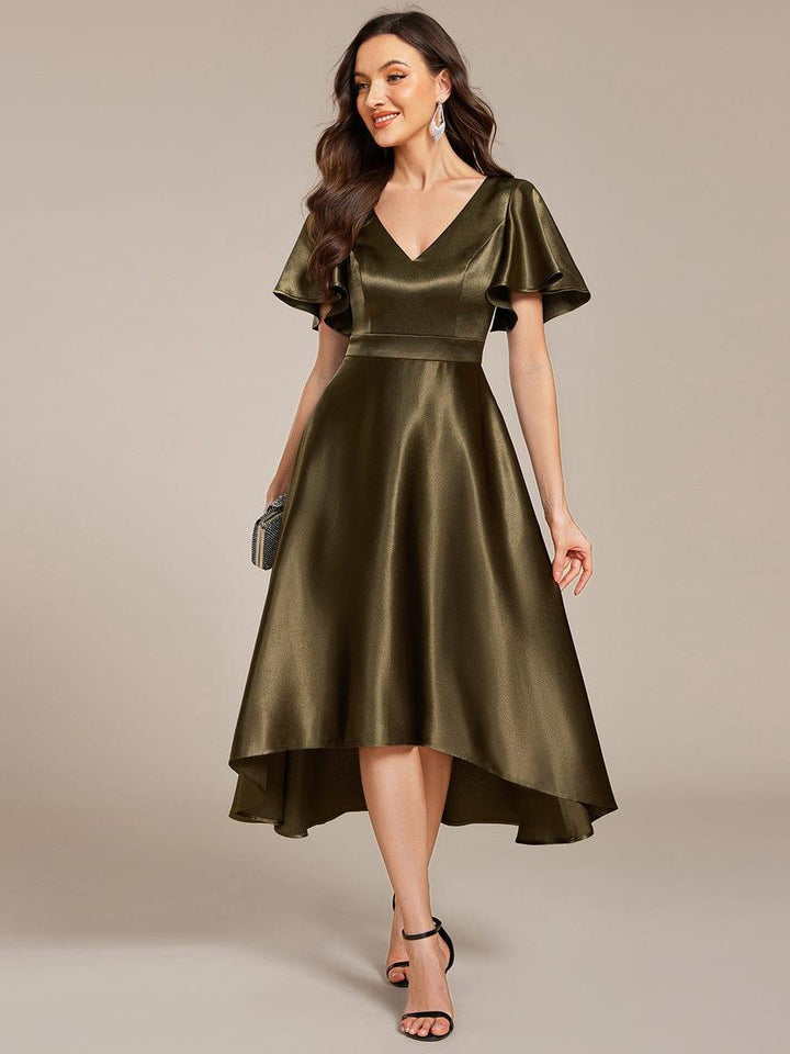 Scarlen Satin Midi Dress | Alaric & Cyniora London