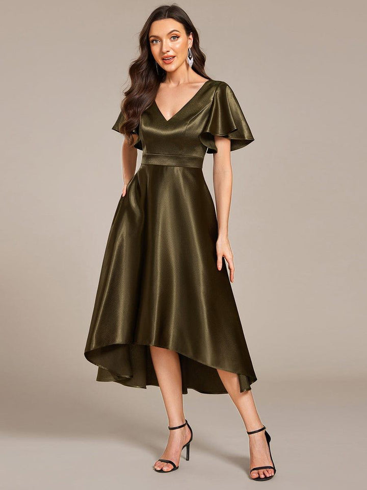 Scarlen Satin Midi Dress | Alaric & Cyniora London