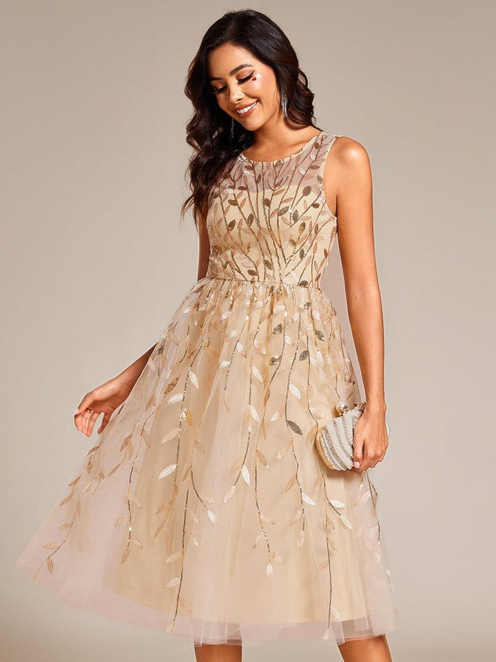 Andie Sequin Leaf Midi Dress | Alaric & Cyniora London