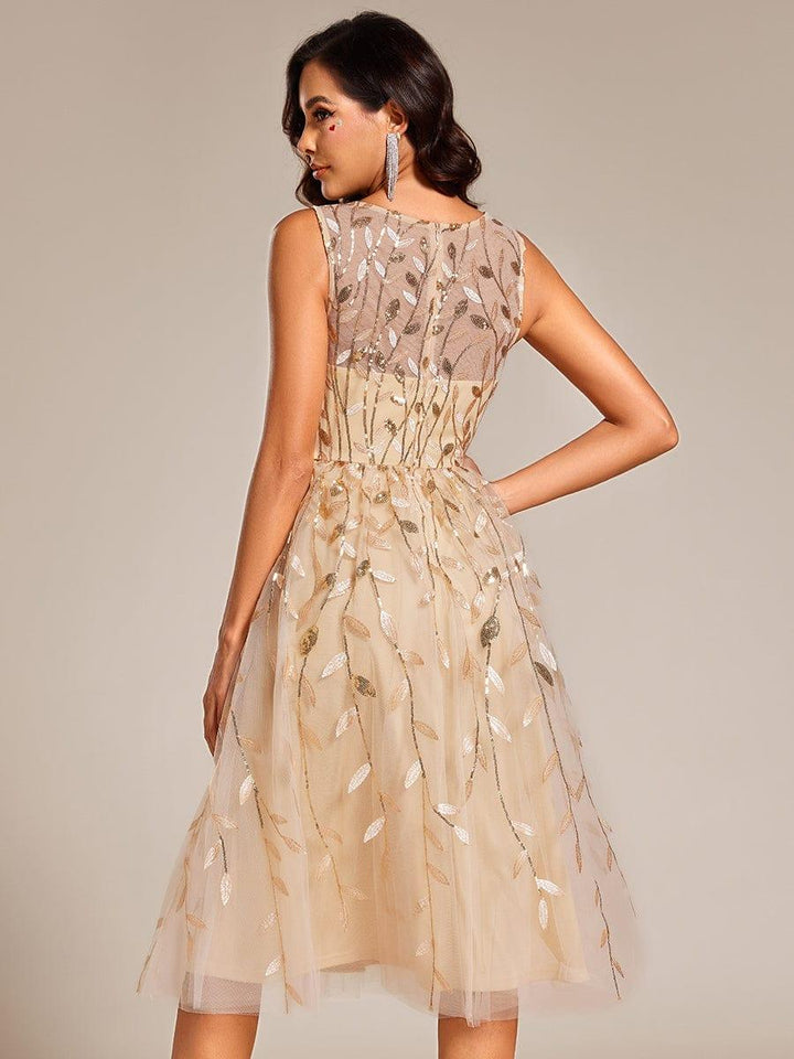 Andie Sequin Leaf Midi Dress | Alaric & Cyniora London