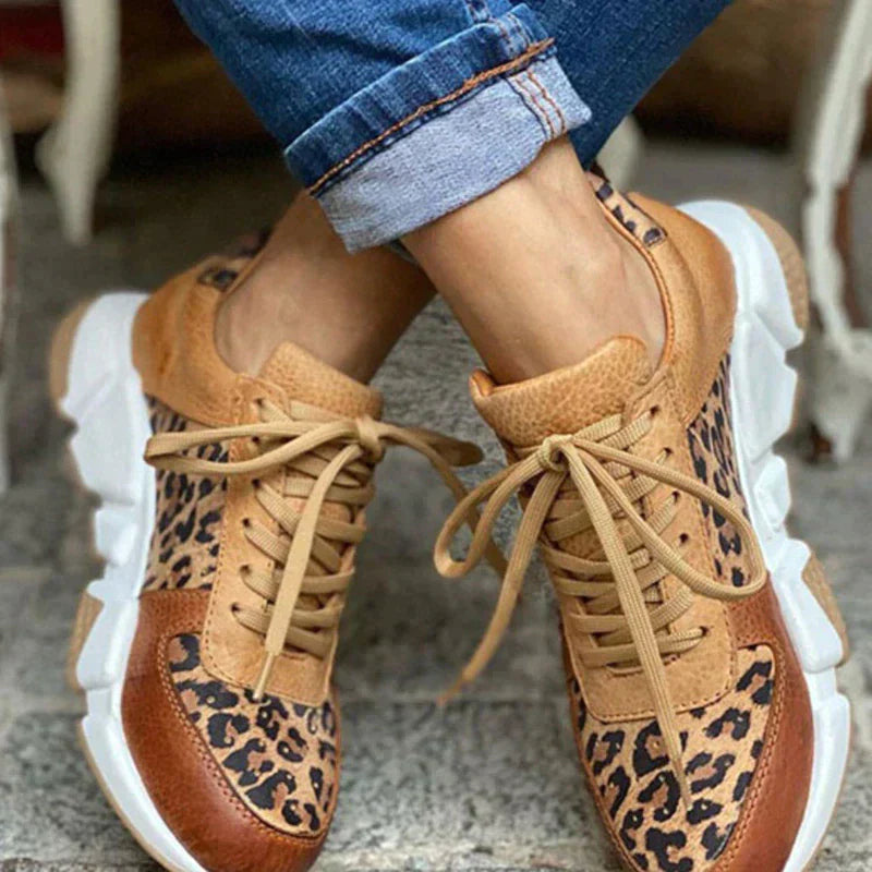 Crizzy Comfortable Leopard Sneakers | Alaric & Cyniora London