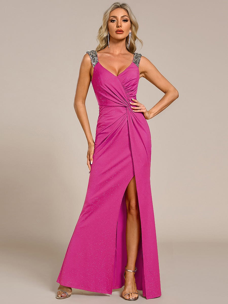 ever NOIRE|Elegant Sequin Prom Dress