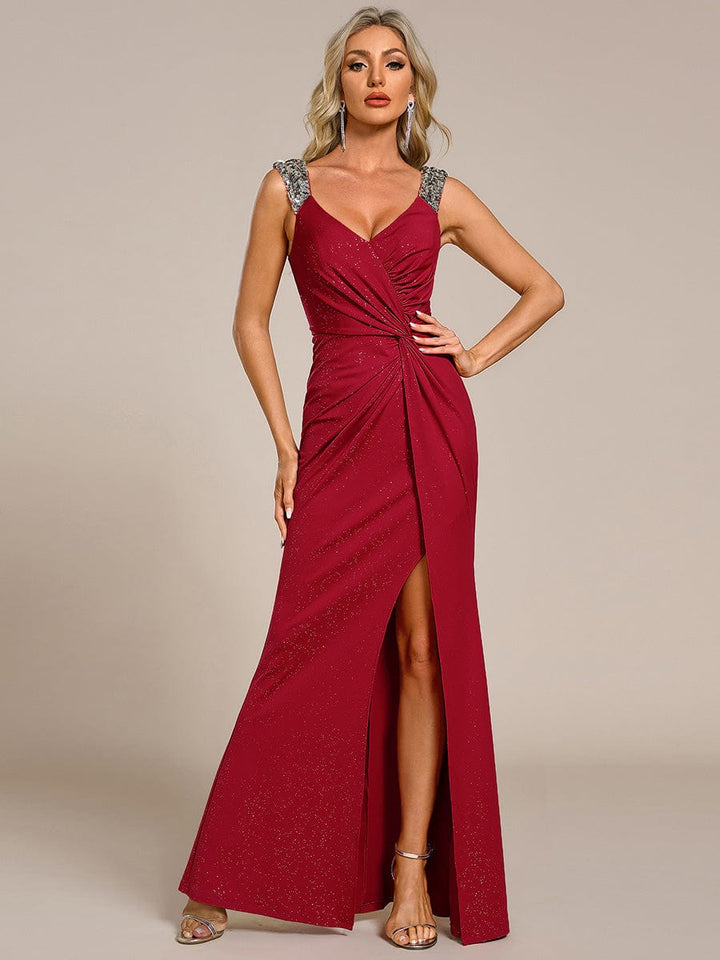 ever NOIRE|Elegant Sequin Prom Dress