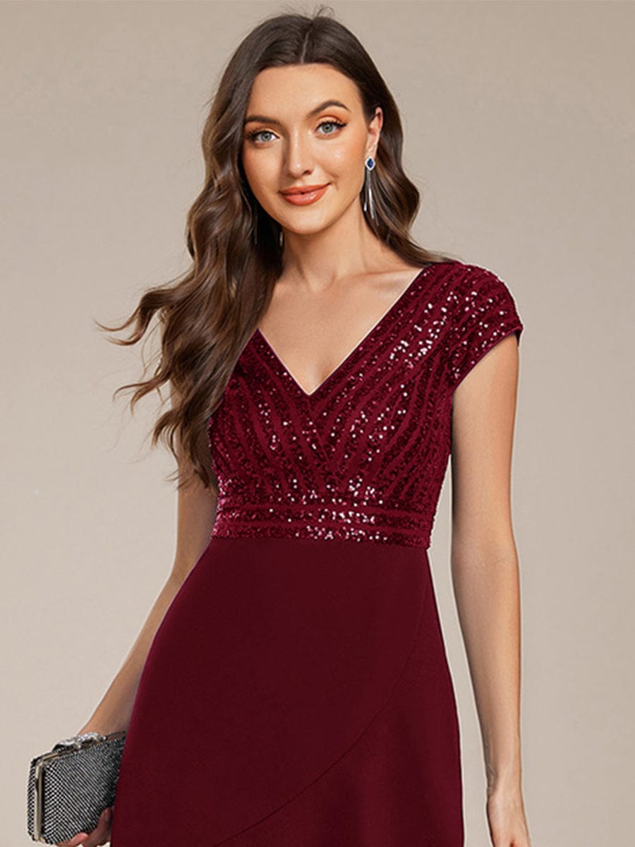 Baylor Asymmetrical Sequin Midi Dress | Alaric & Cyniora London
